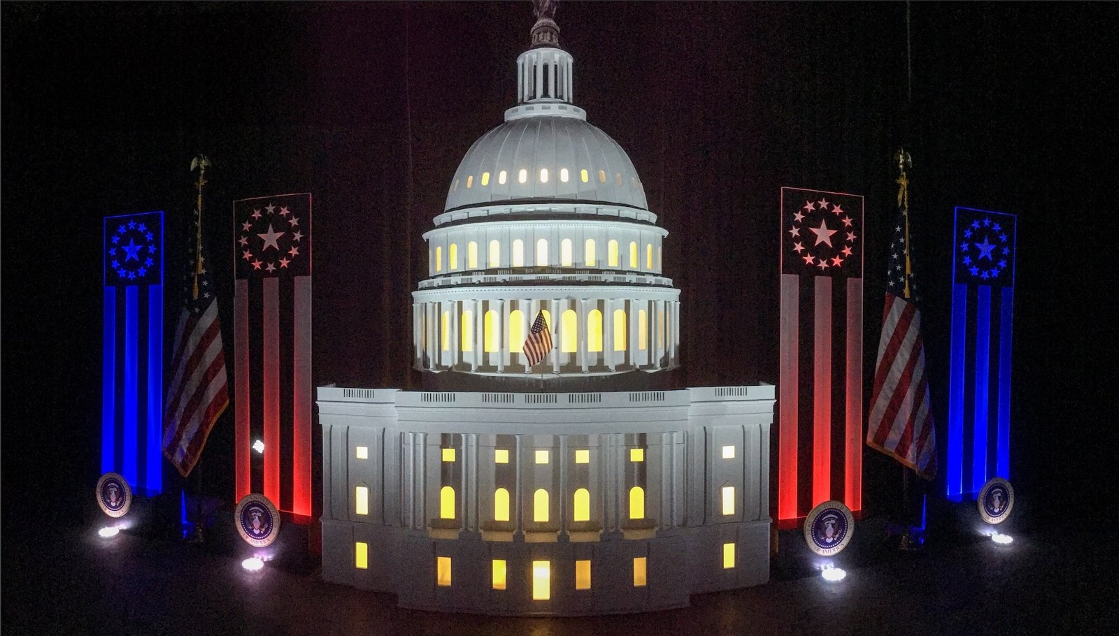 U.S. Capitol facade backdrop by Uniquely DC