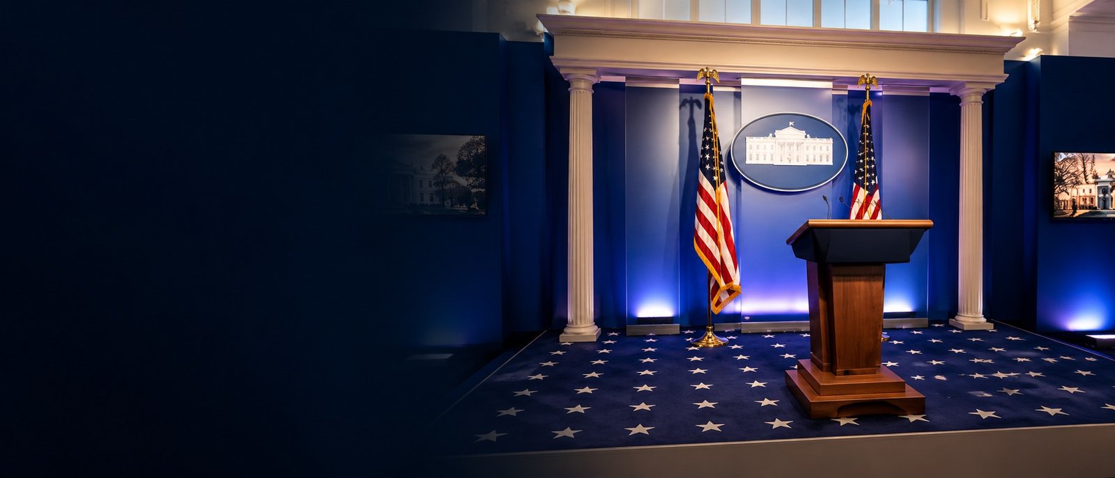 Corporate event stage produced by Uniquely DC